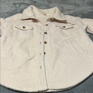a.n.a Cream Sherpa Jacket